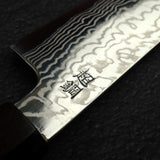 佑成 ZDP-247 大馬士革 三德刀 180mm, 黑檀木 Handle