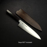 Sukenari ZDP-247 Hairline Gyuto 210mm, Ebony Handle