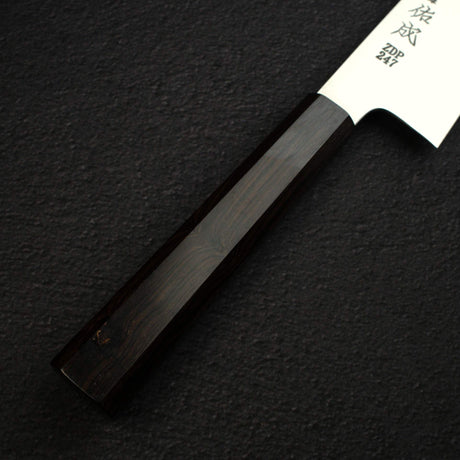 佑成 ZDP-247 Hairline 切付牛刀 210mm, 黑檀木 Handle