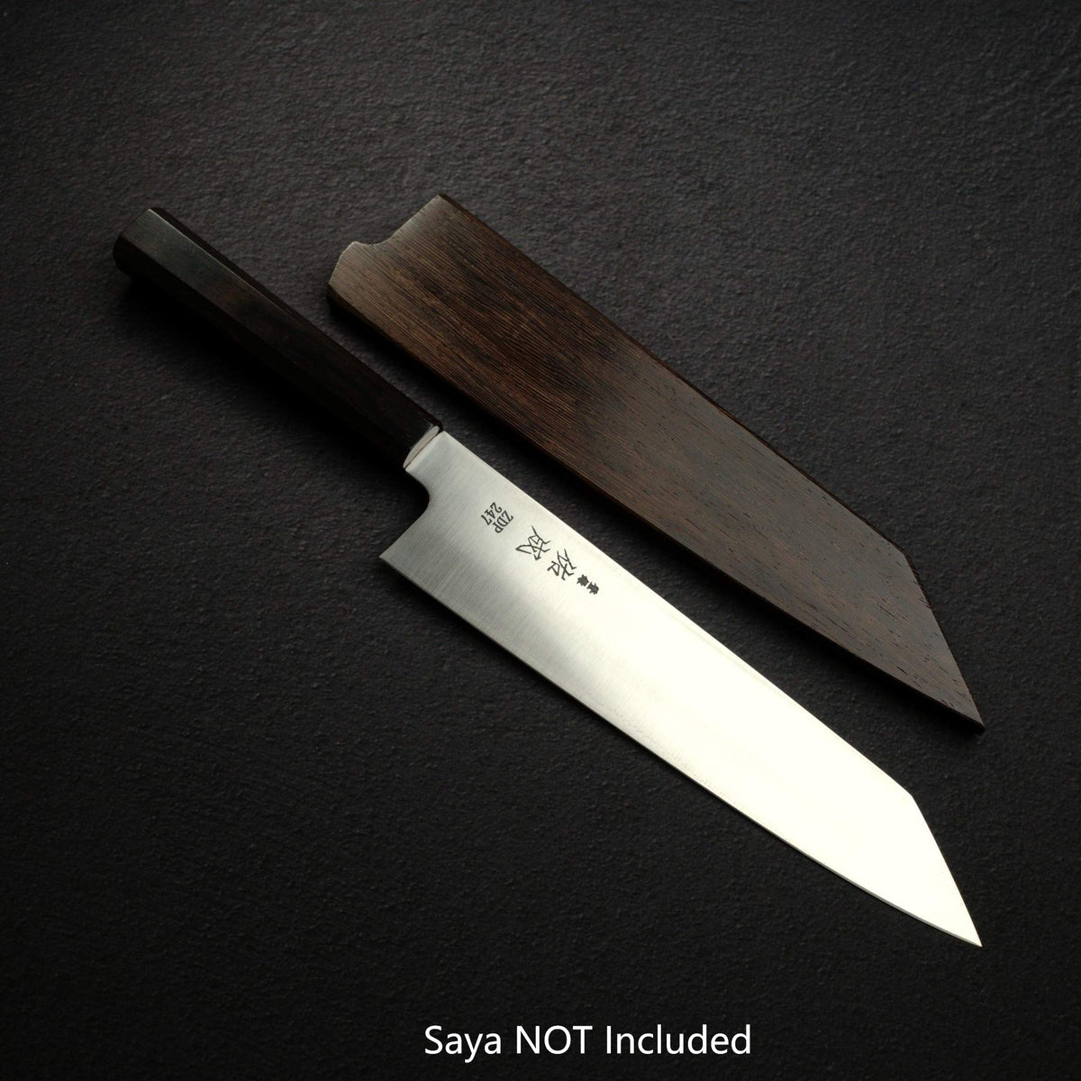 佑成 ZDP-247 Hairline 切付牛刀 240mm, 黑檀木 Handle