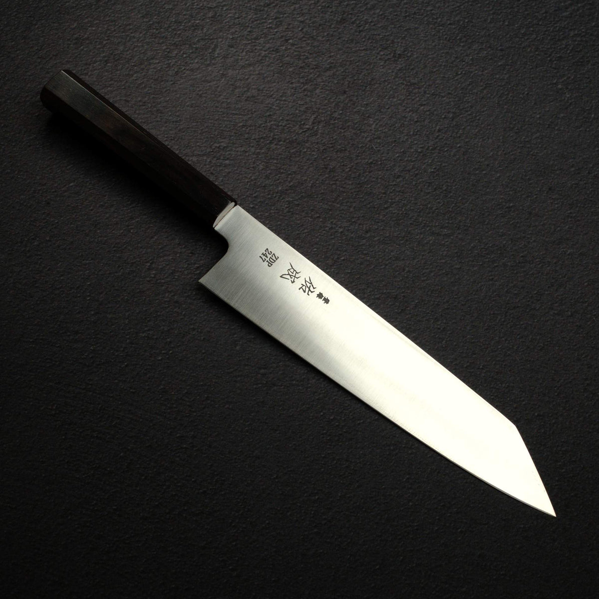 佑成 ZDP-247 Hairline 切付牛刀 240mm, 黑檀木 Handle
