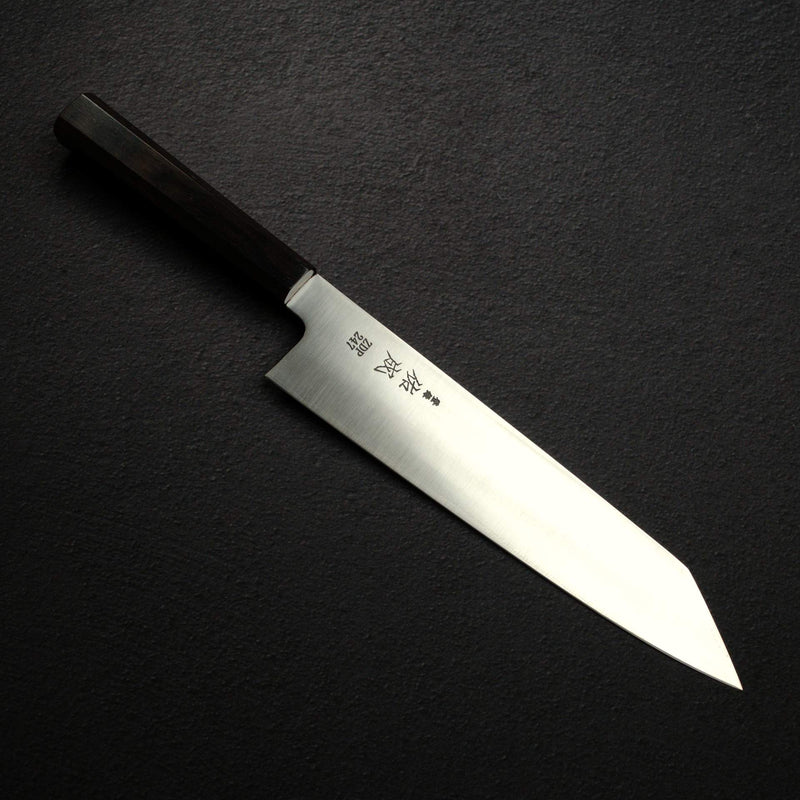 佑成 ZDP-247 Hairline 切付牛刀 240mm, 黑檀木 Handle