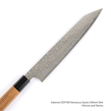 Sukenari ZDP-189 大馬士革 K-tip Gyuto 240mm 細長