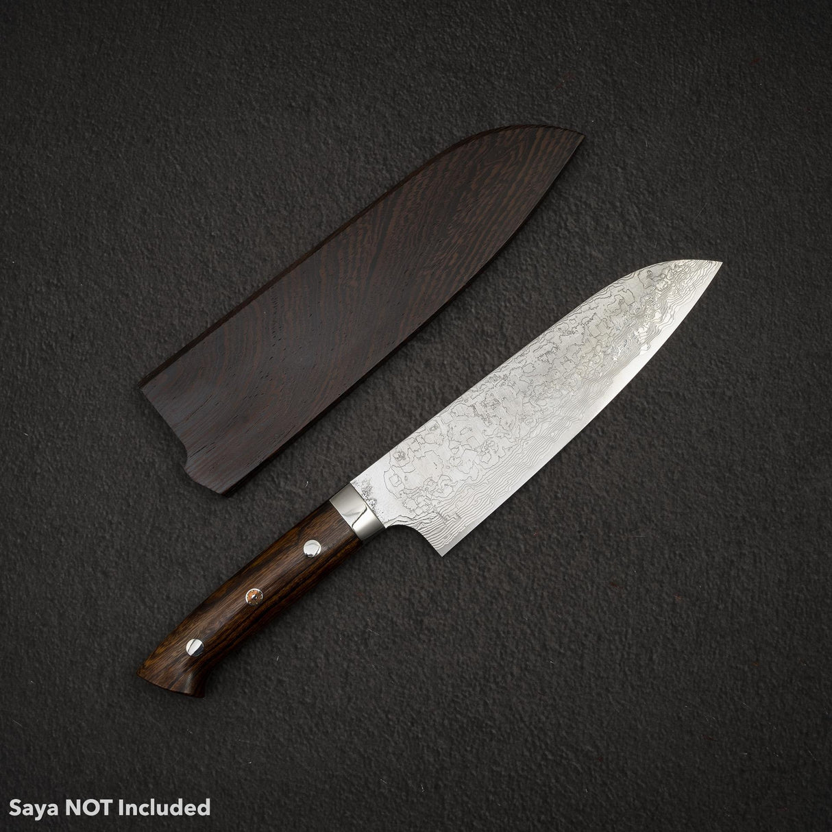 Takeshi Saji 鑽石大馬士革 R2 三德刀 180 mm 鐵木柄