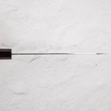 Takeshi Saji VG10 Rainbow Damascus Bunka 165mm Ebony Handle Mosaic Pin