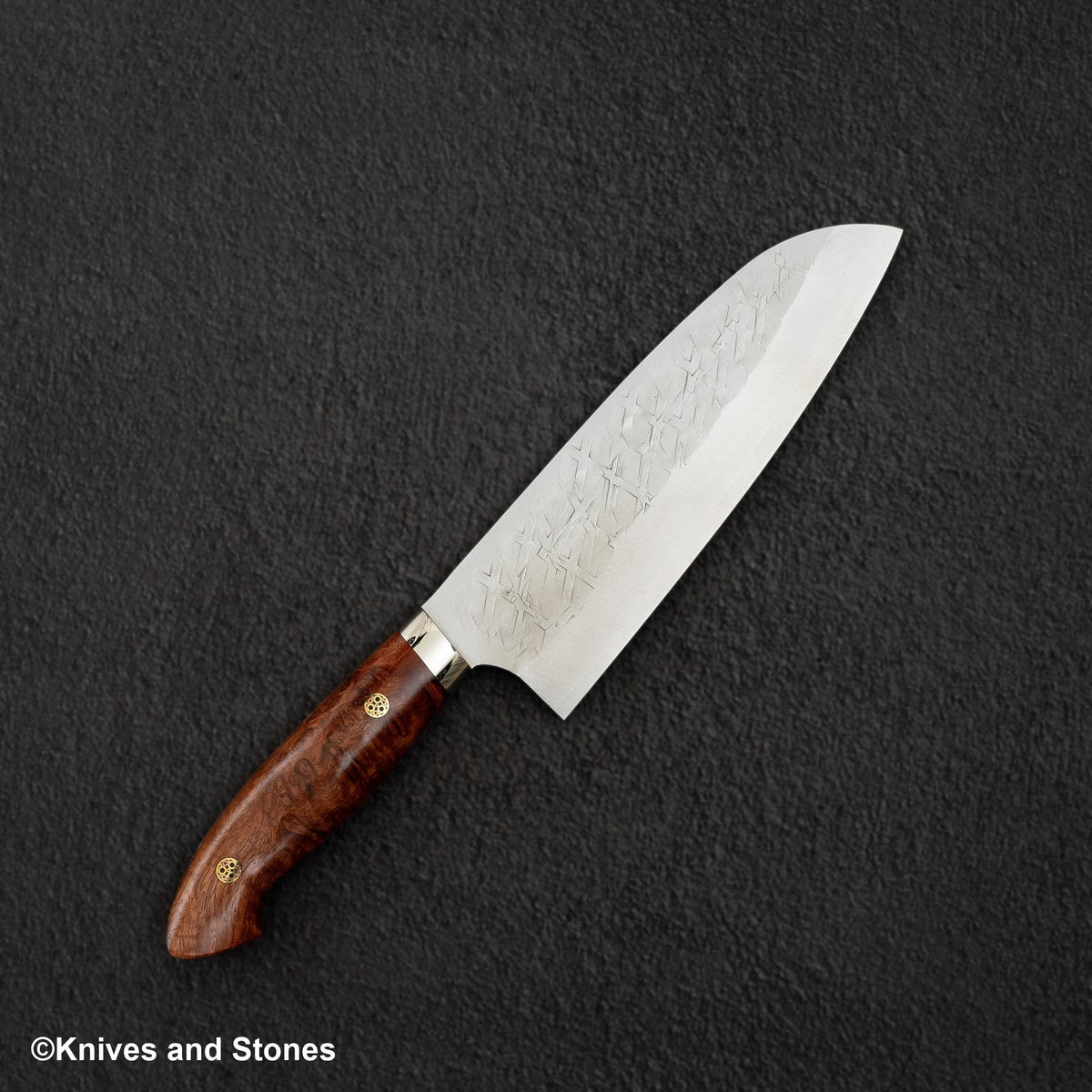 佐治武士 SRS13鋼 三德刀 180mm 西式 花梨瘤 柄 – Knives and Stones