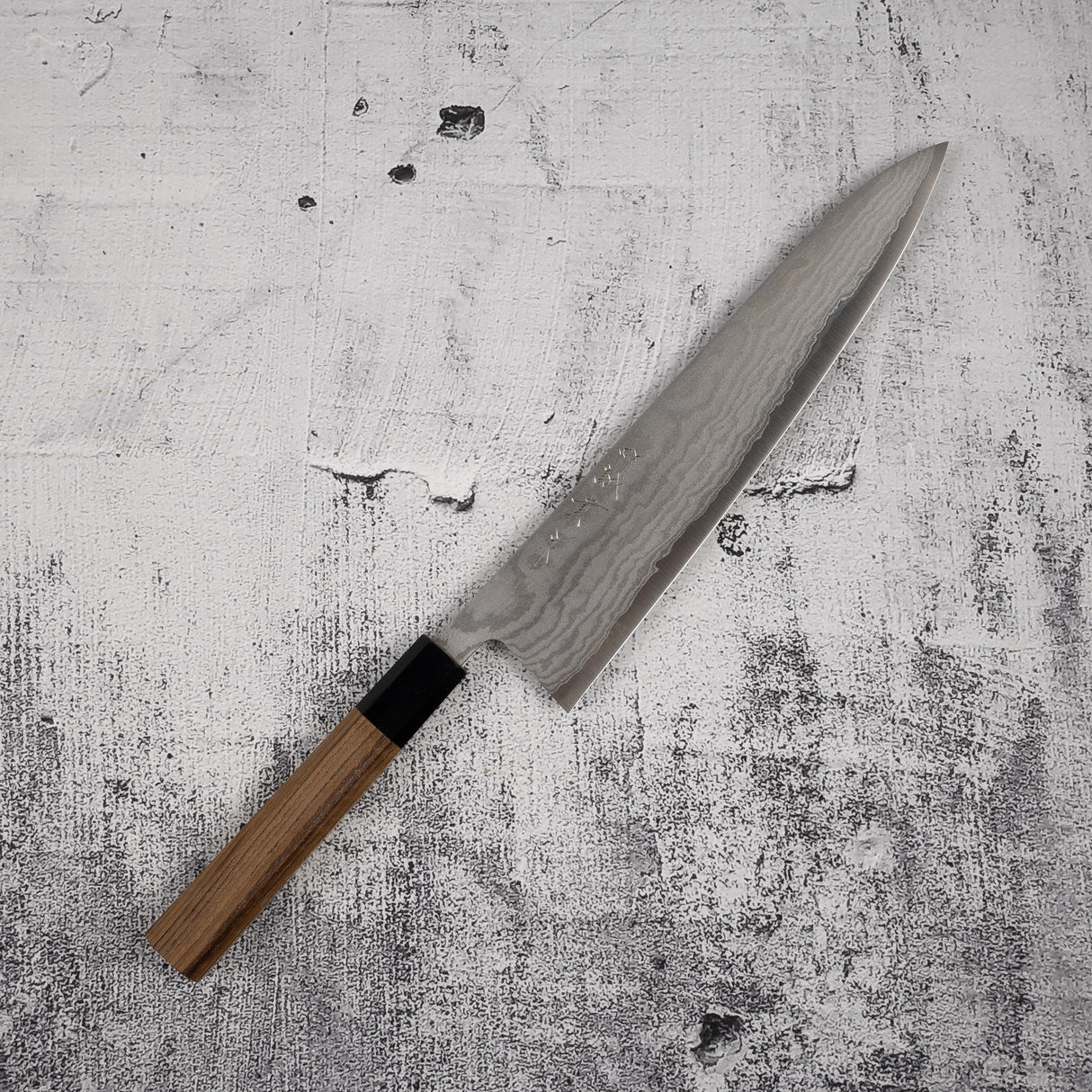 Tanaka Ginsan Damascus Gyuto 240mm 柚木