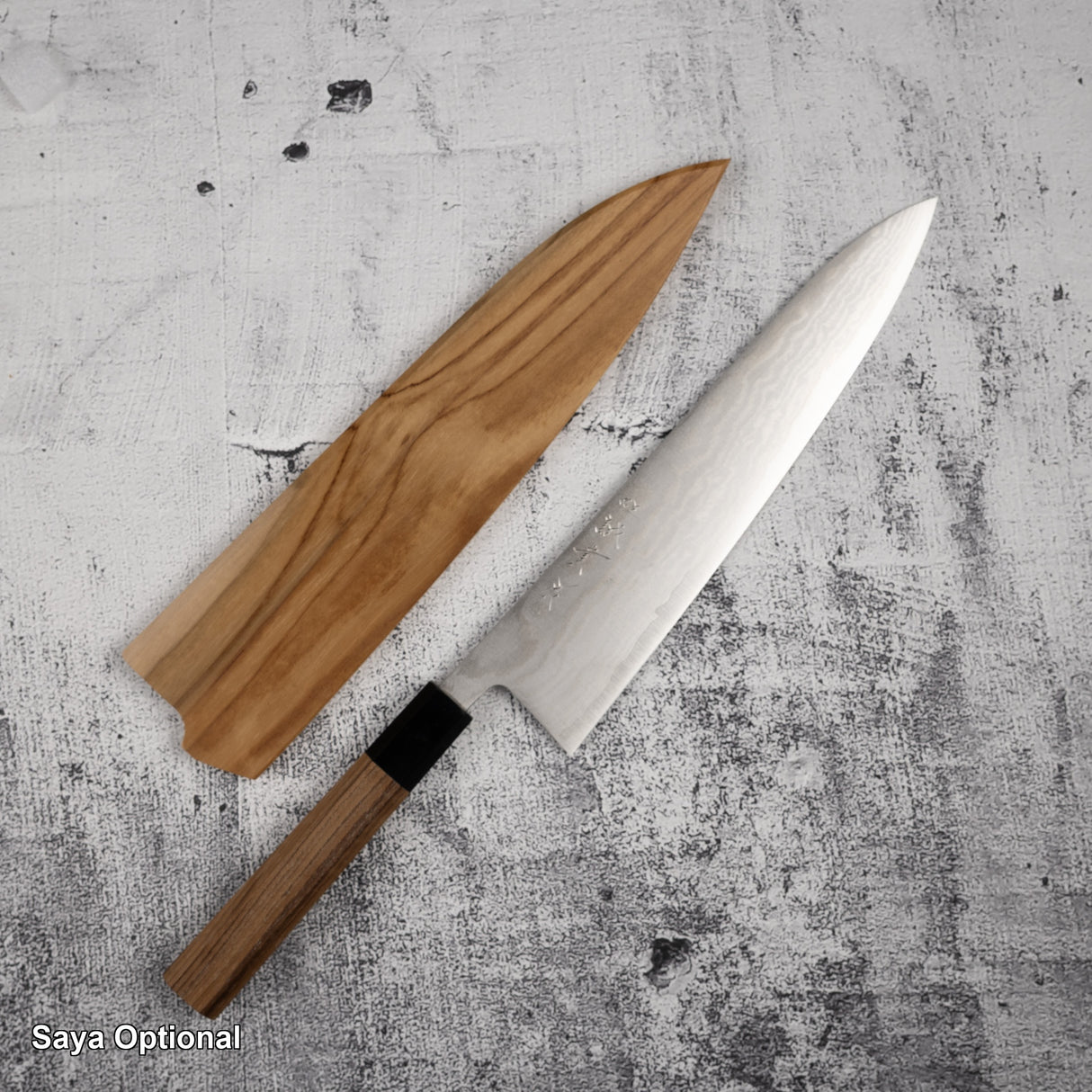 Tanaka Ginsan Damascus Gyuto 240mm 柚木