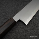 Tetsujin Blue 2 Kasumi Gyuto 210mm 烏木手柄
