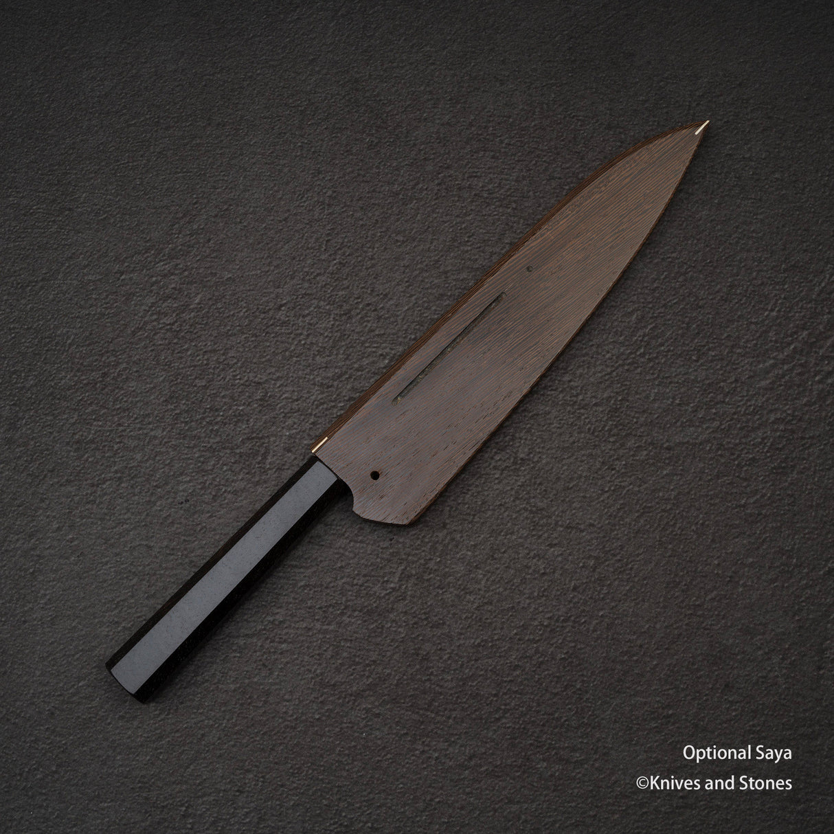 Tetsujin Blue 2 Kasumi Gyuto 210mm 烏木手柄