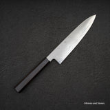 Tetsujin Ginsan Kasumi Gyuto 210mm 烏木手柄