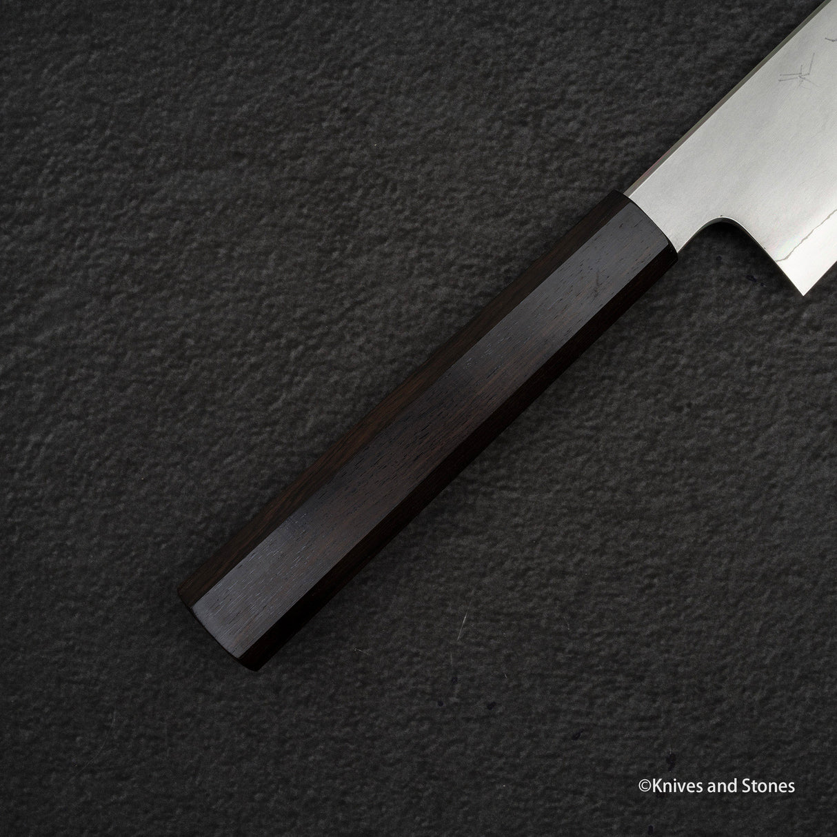 Tetsujin Ginsan Kasumi Gyuto 210mm 烏木手柄