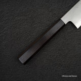 Tetsujin Ginsan Kasumi Gyuto 210mm 烏木手柄