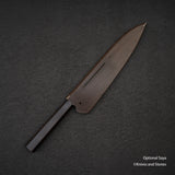 Tetsujin Ginsan Kasumi Gyuto 210mm 烏木手柄