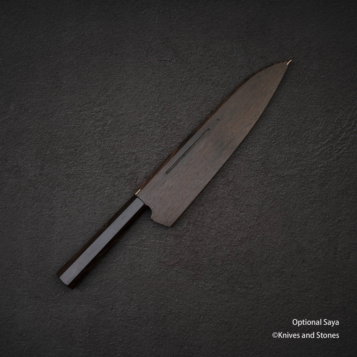 Tetsujin Ginsan Kasumi Gyuto 240mm 烏木手柄