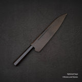 Tetsujin Ginsan Kasumi Gyuto 240mm 烏木手柄