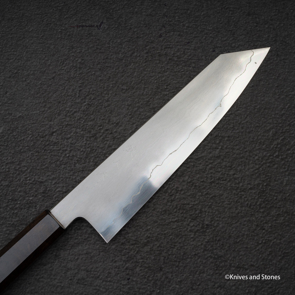 Tetsujin Ginsan Kasumi K-tip Gyuto 210mm 烏木手柄