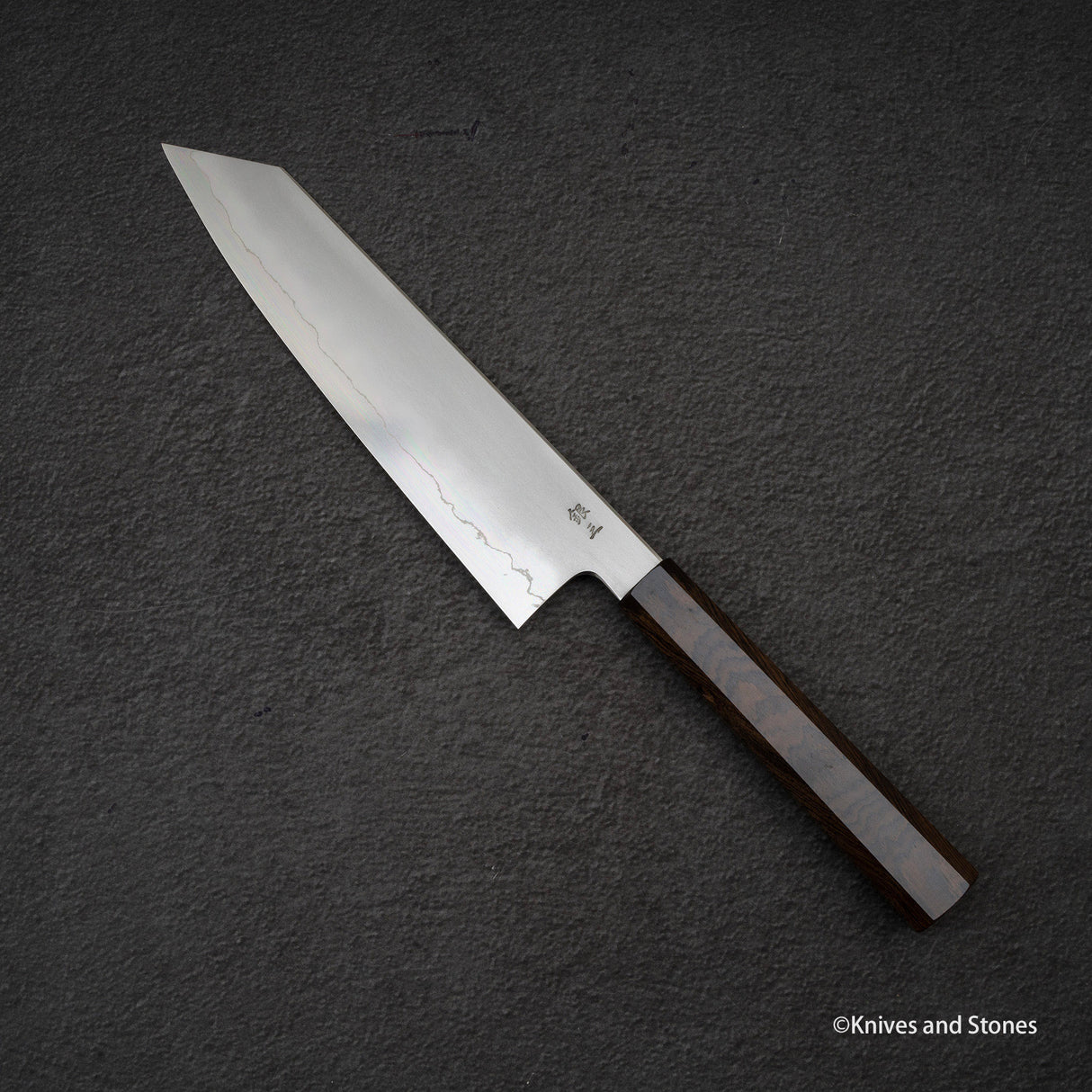 Tetsujin Ginsan Kasumi K-tip Gyuto 210mm 烏木手柄