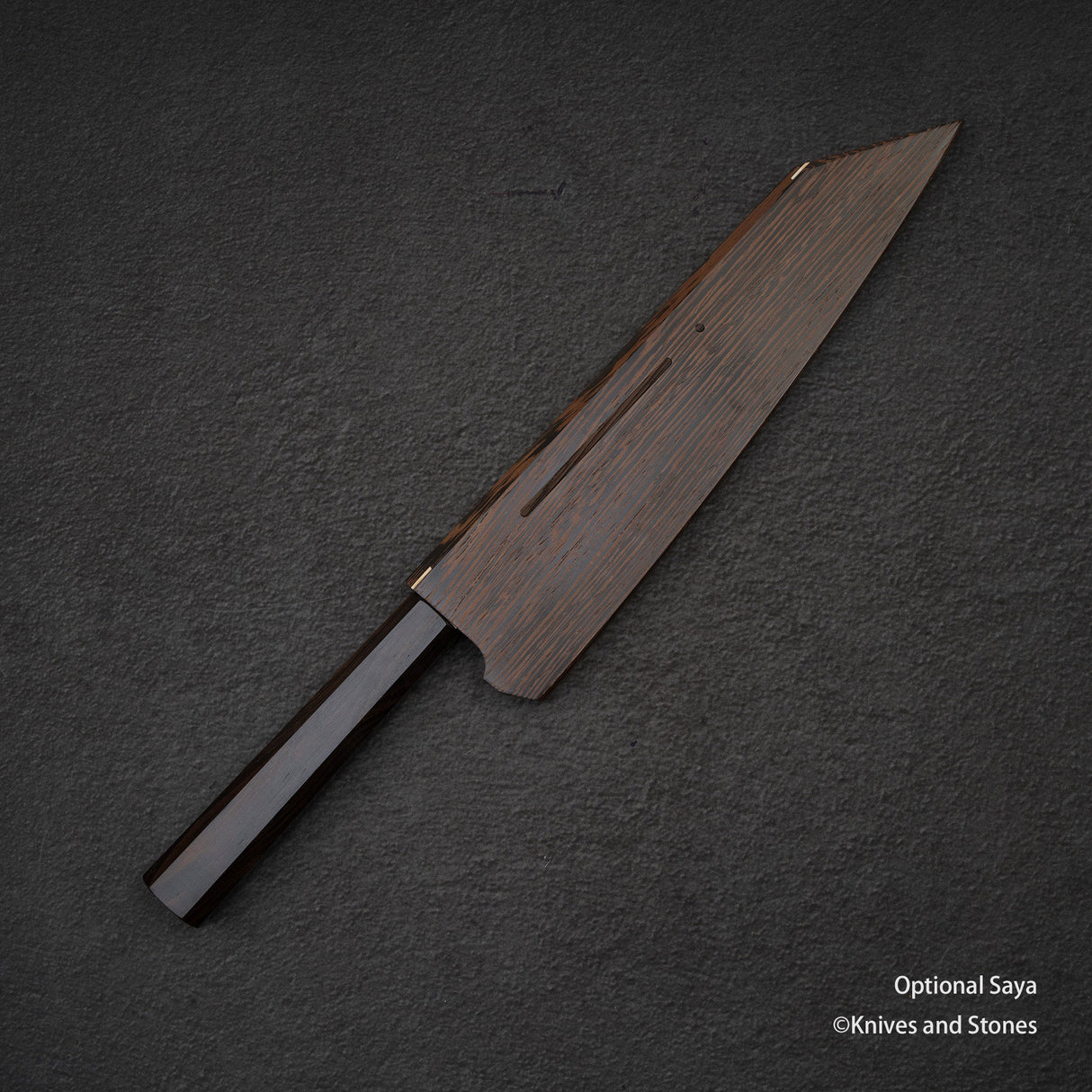 Tetsujin Ginsan Kasumi K-tip Gyuto 210mm 烏木手柄