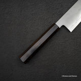 Tetsujin Ginsan Kasumi K-tip Gyuto 240mm 烏木手柄