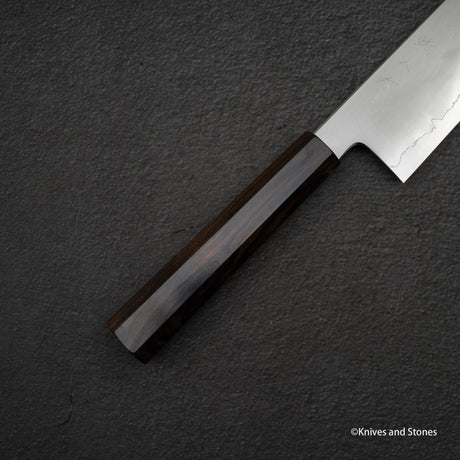 Tetsujin Ginsan Kasumi K-tip Gyuto 240mm 烏木手柄