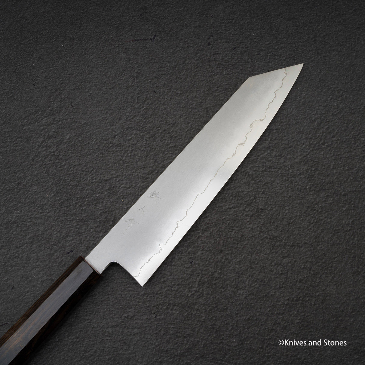 Tetsujin Ginsan Kasumi K-tip Gyuto 240mm 烏木手柄