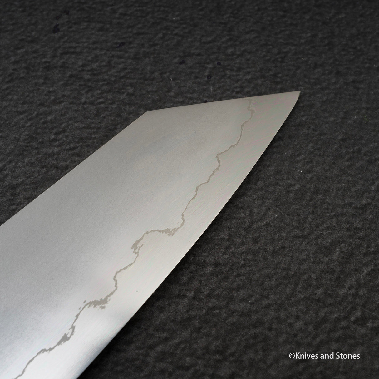 Tetsujin Ginsan Kasumi K-tip Gyuto 240mm 烏木手柄