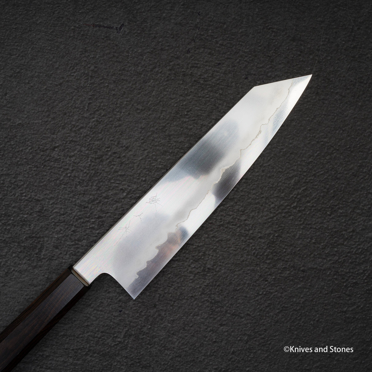 Tetsujin Ginsan Ukiba K-tip Gyuto 210mm 烏木手柄
