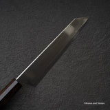 Tetsujin Ginsan Ukiba K-tip Gyuto 210mm 烏木手柄