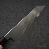 Tetsujin Ginsan Ukiba K-tip Gyuto 210mm 烏木手柄