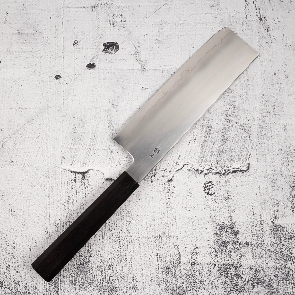 Tetsujin Ginsan Ukiba K-tip Gyuto 210mm 烏木手柄