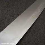 Tetsujin Ginsan Ukiba K-tip Gyuto 240mm 烏木手柄