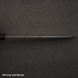 Tetsujin Ginsan Ukiba K-tip Gyuto 240mm 烏木手柄