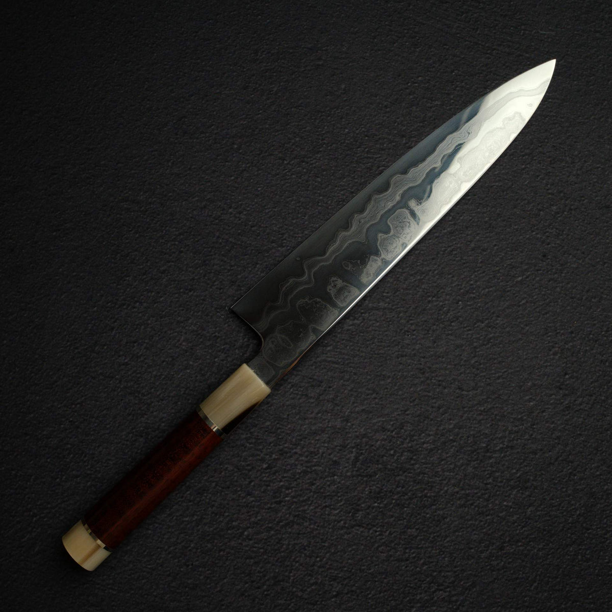 Tetsujin SP Lightning Blue 2 Hand-folded Damascus Gyuto 240mm w/ Saya