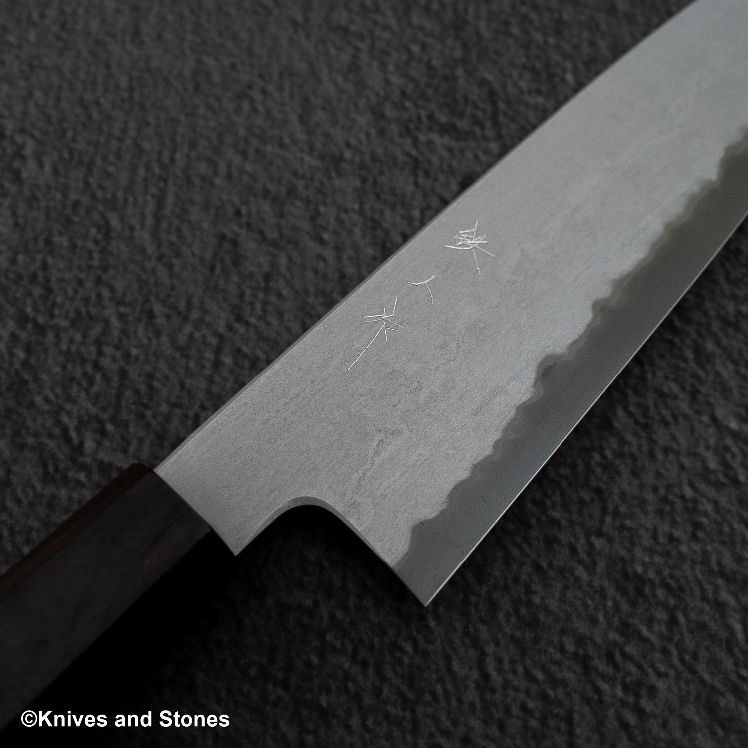 Tetsujin Tanryusen Blue 2 River Flow Gyuto 180mm Ebony
