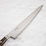 Tsunehisa AUS10 Damascus Sujihiki 240 mm Brown Handle