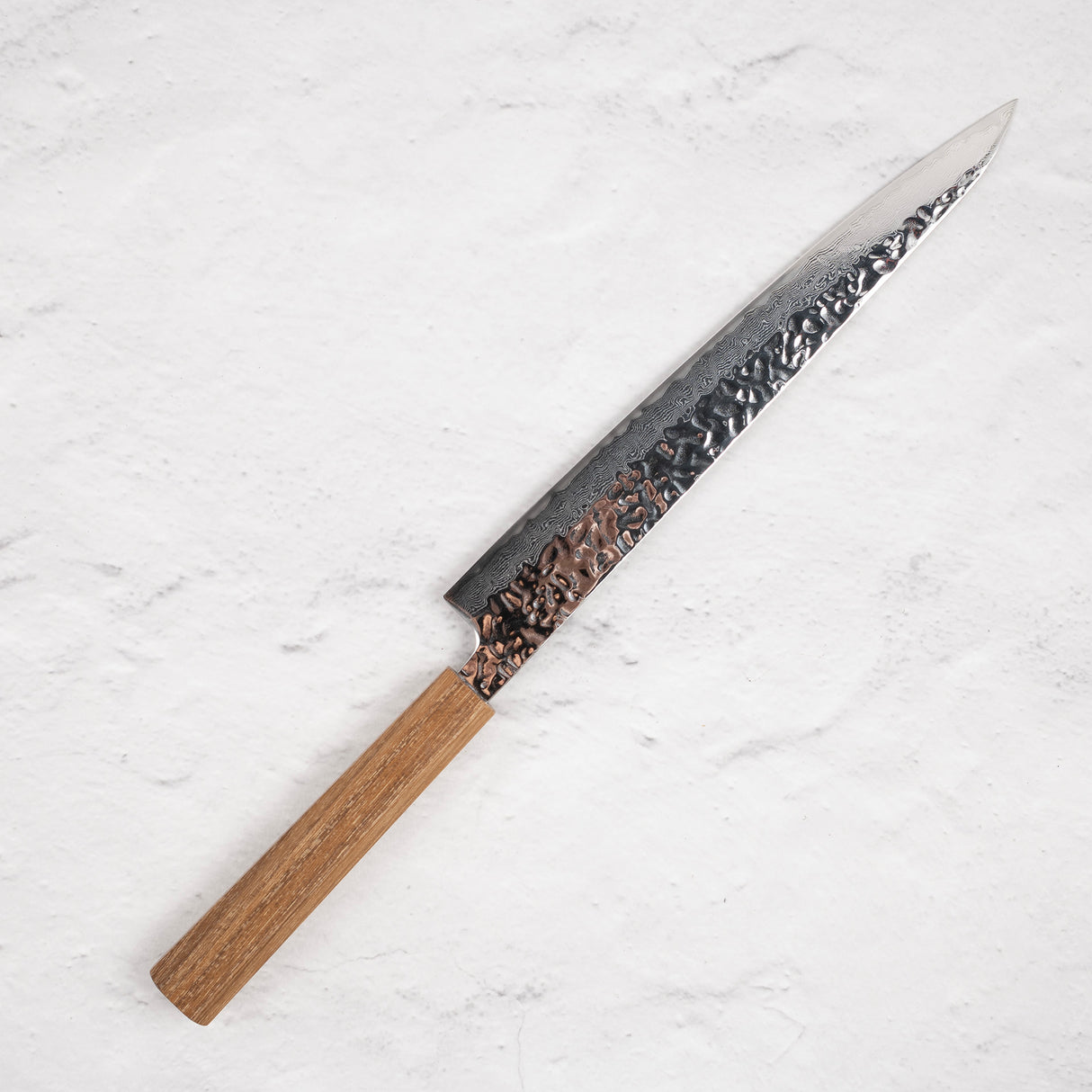 Tsunehisa AUS10 Tsuchime Damascus Sujihiki 240 mm