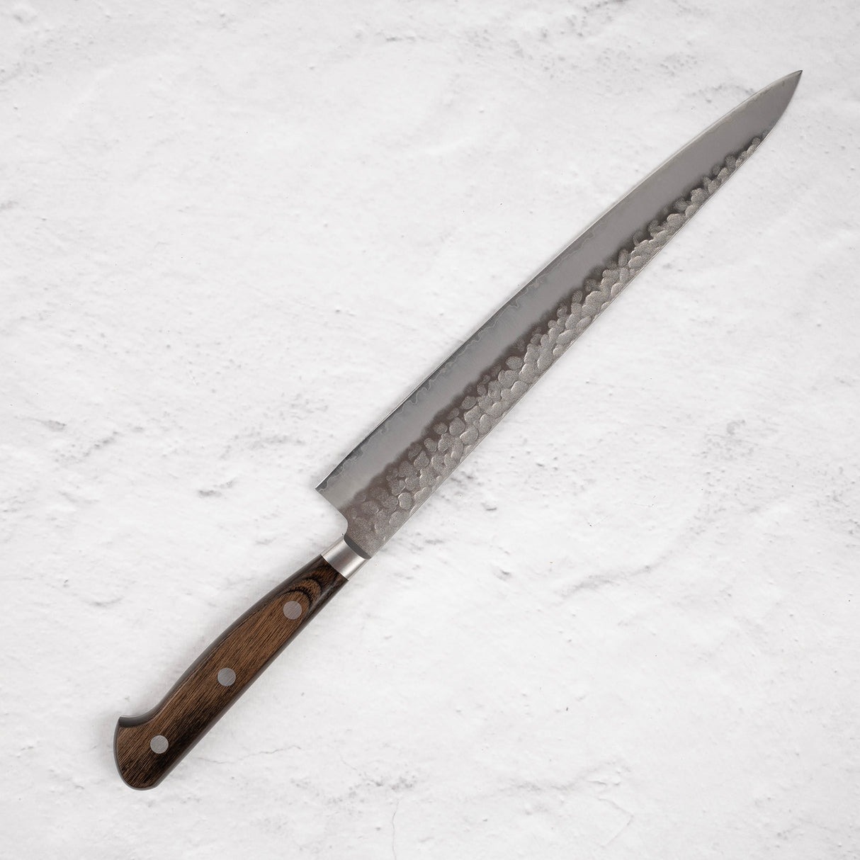 Tsunehisa AUS8 Tsuchime Sujihiki 240毫米棕色西式手柄