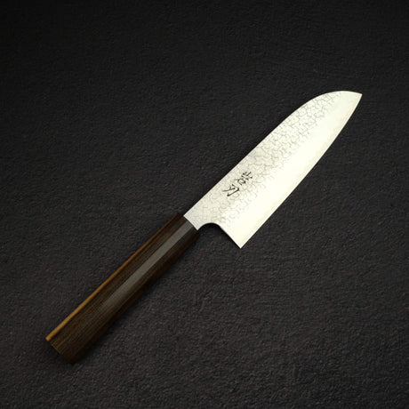 Knives and Stones 岩刃社 Arare SG2 三德刀 170mm by 甲鐵刃物, with Black Charcate Handle