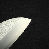 Knives and Stones 岩刃社 Arare SG2 三德刀 170mm by 甲鐵刃物, with Black Charcate Handle