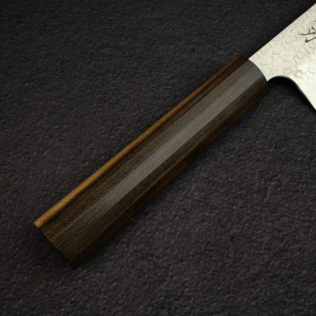 Knives and Stones 岩刃社 Arare SG2 三德刀 170mm by 甲鐵刃物, with Black Charcate Handle