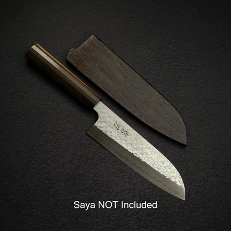 Knives and Stones 岩刃社 Arare SG2 三德刀 170mm by 甲鐵刃物, with Black Charcate Handle