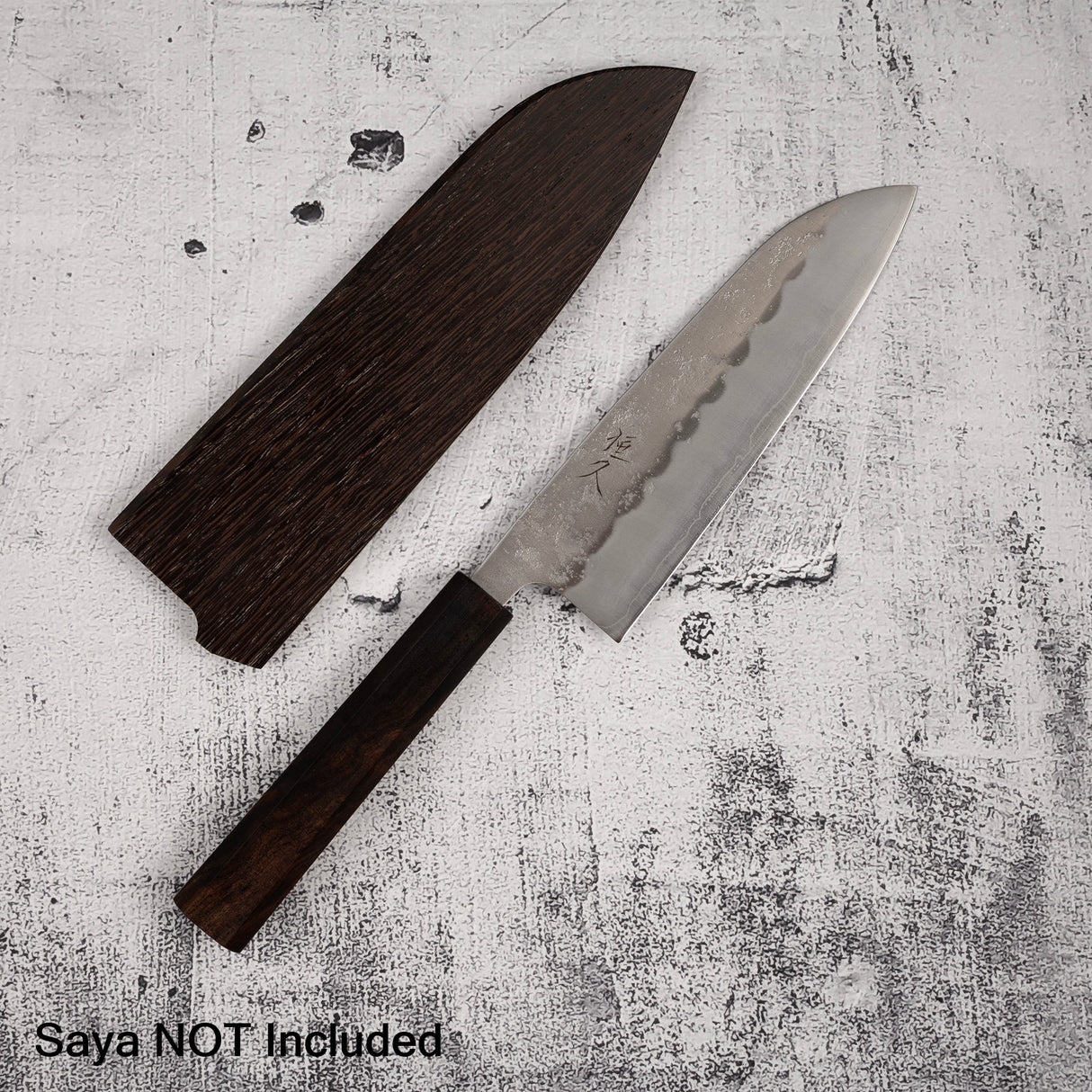 恒久銀三梨地文化刀 180mm 黑檀手柄