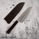 恒久銀三梨地文化刀 180mm 黑檀手柄