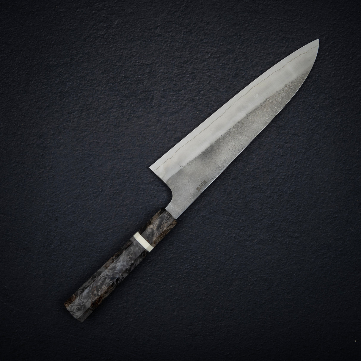 Hatsukokoro x Yoshikane SKD Nashiji Gyuto 210mm 超高穩定瘤木手柄