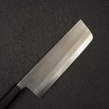 Yoshikane SKD Nashiji Nakiri 165mm Stainless Clad Ebony Handle