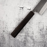 Hatsukokoro x Yoshikane White 2 Nashiji Gyuto 210mm 不鏽鋼包覆黑檀木手柄