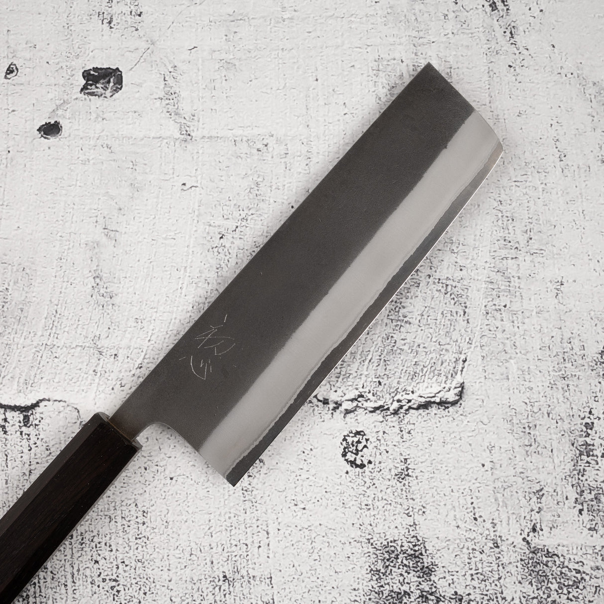 Yoshikane White 2 Nashiji 不鏽鋼包覆 Nakiri 165mm 黑檀木手柄