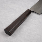Yoshikane White 2 Nashiji 不鏽鋼包覆 Nakiri 165mm 黑檀木手柄