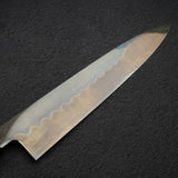 極品：池田美和白鋼一號水本燒返切付牛刀 240mm 黑檀木套組